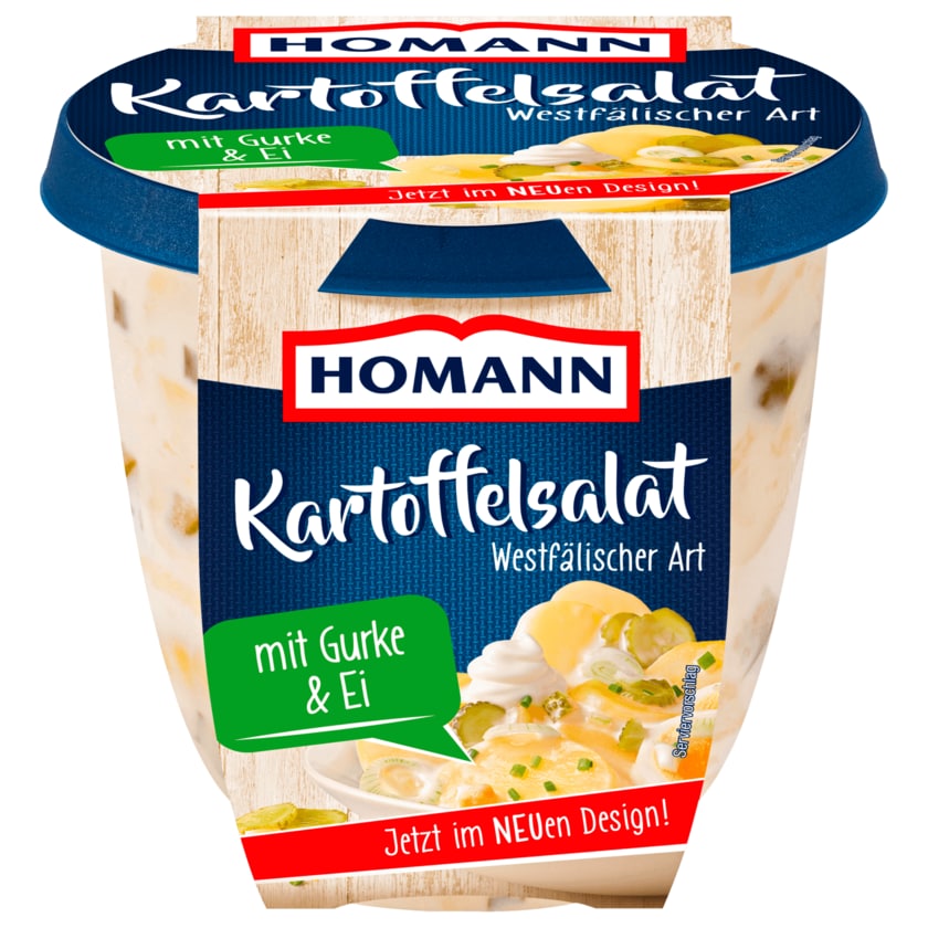 Homann Kartoffelsalat westfälischer Art Gurke & Ei 400g